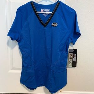 NEW WITH TAG!! Royal blue scrub top